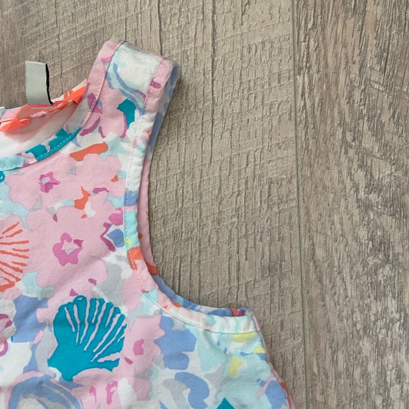 Joules Watercolor Mermaid and Seashell Dres Sz 4 - Picture 3 of 12